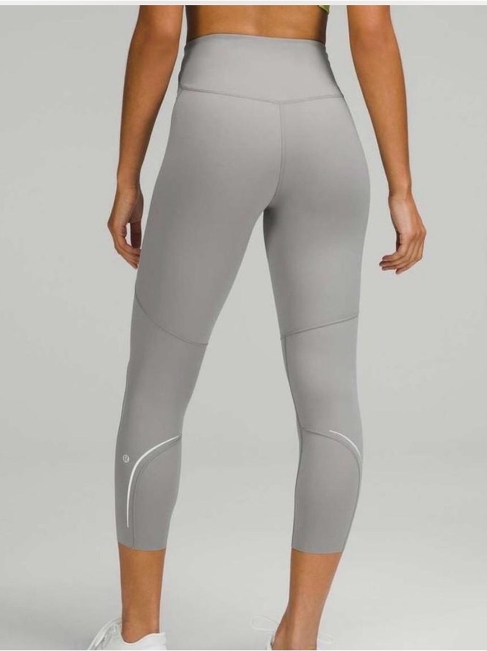 lululemon athletica Light Gray High-Rise Capri Leggings